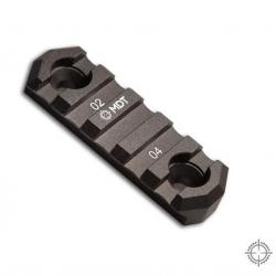 Rail Picatinny MDT - M-LOK 2.5 pouces - 5 slots