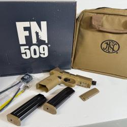 CATEGORIE B PISTOLET BROWNING FN 509 COYOTE FILETE  9X19 GARANTIE 2 ANS FRAIS DE PORT OFFERT