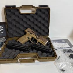 CATEGORIE B PISTOLET BROWNING FN 502 TAN FILETE  22 LR GARANTIE 2 ANS FRAIS DE PORT OFFERT
