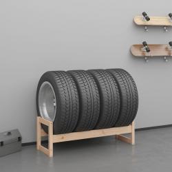 Porte-pneus 120x40x40 cm Bois de pin massif