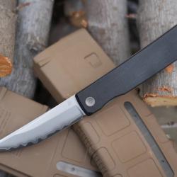 Couteau North Mountain The Kaiken G10 Lame Tanto Acier SLD-Magic Manche G10 Linerlock NMB250222