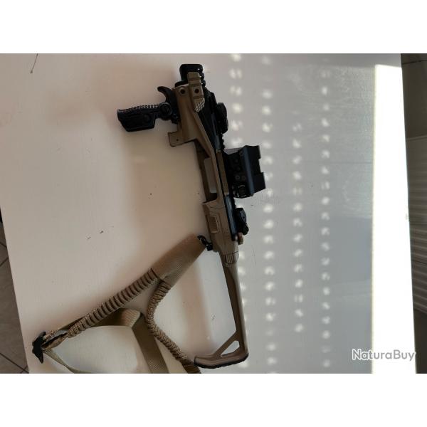 crosse pour pistolet Glock  fab dfense KPOS tout quip