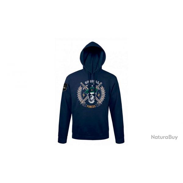 Sweat  capuche Spcial Forces Coloris bleu