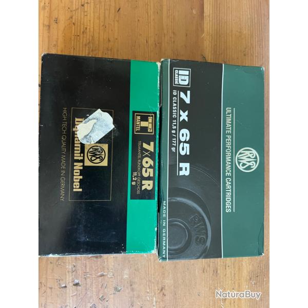 Deux botes de munitions RWS 7x65R : T Mantel / ID Classic