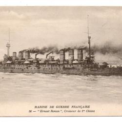 CPA - MARINE DE GUERRE FRANÇAISE -" Ernest Renan " , Croiseur de 1 er Classe N°3388