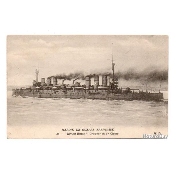 CPA - MARINE DE GUERRE FRANAISE -" Ernest Renan " , Croiseur de 1 er Classe N3388
