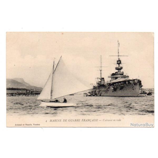CPA - Marine de Guerre Franaise - Cuirasse en rade N1796