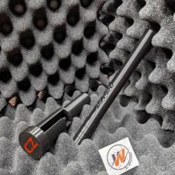 CZ 457 LRP - START KIT - NOIR - Protège culasse avec couvercle  avec LOGO CZ + Guide baguette