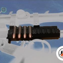 CHIAPPA  Porte-cartouche 2UNITÉS Noir Chiappa Little Badger sur rail Picantiny 2u ( 22lr )