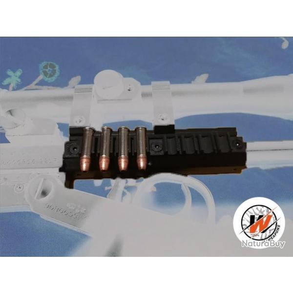 CHIAPPA  Porte-cartouche 2UNITS Noir Chiappa Little Badger sur rail Picantiny 2u ( 22lr )