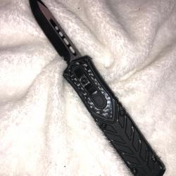 Couteau automatique noir 10-11cm