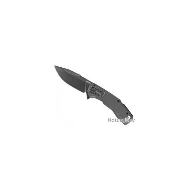 Couteau Kershaw CANNONBALL lame acier D2 finition  blackwash 
