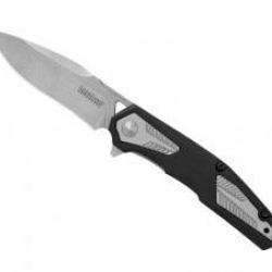 Couteau Kershaw TREMOLO lame acier 4Cr14 finition « stonewashed »