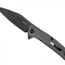 Couteau Kershaw FLYBY lame acier D2 finition « blackwash »