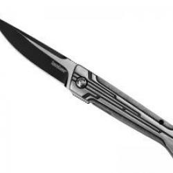 Couteau Kershaw NOVENTA lame acier D2 revêtement noir et satiné avec « flipper SLT »