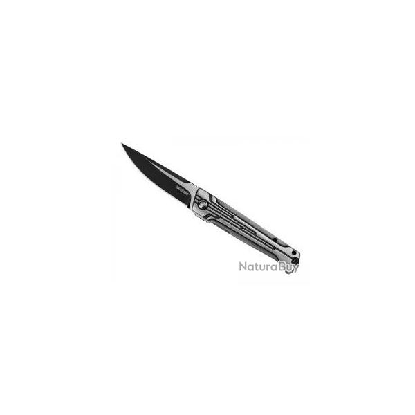 Couteau Kershaw NOVENTA lame acier D2 revtement noir et satin avec  flipper SLT 