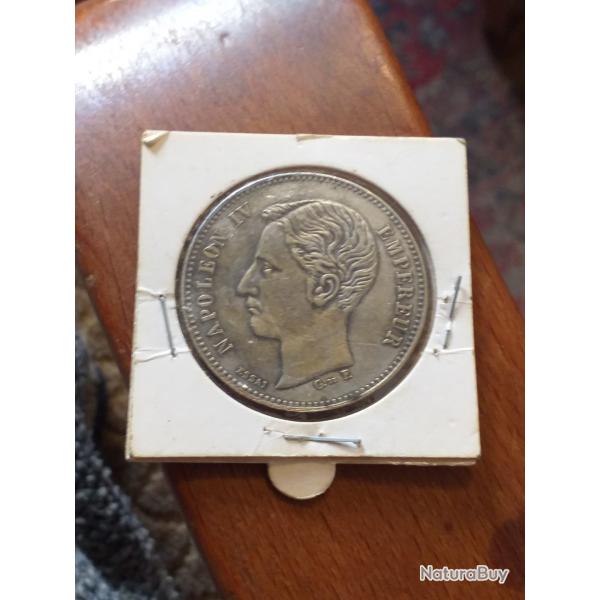 Rare monnaie 5 francs Napolon 4