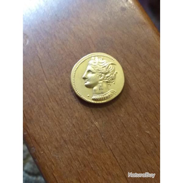 Monnaie Zeugitane Carthage electrum ( alliage or et argent )