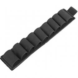 Cartouchière - Noir - Velcro - 9 Cartouches - Calibre 12/20