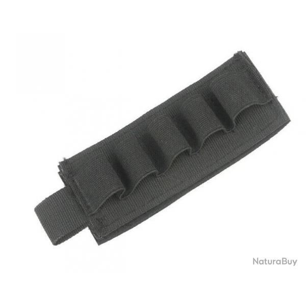 Cartouchire - Noir - Velcro - 5 Cartouches - Calibre 12/20