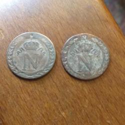 Lots monnaies 10 centimes Napoléon Bonaparte