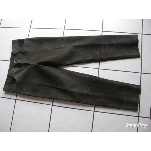 PANTALON EN CUIR DE VACHE TAILLE 44