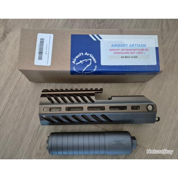 Set Handguard Rattler SD 8.5" DDC pour MCX APFG Airsoft Artisan