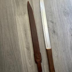 Épée forgée scramasaxe atelier Thibaud