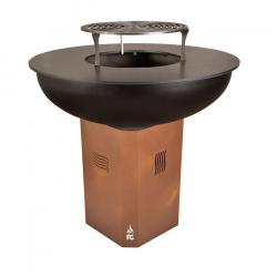 Brasero RC 86 haut RC CONCEPT coloris rouille