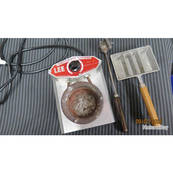 Outil de rechargement LEE Four  plomb louche et moule