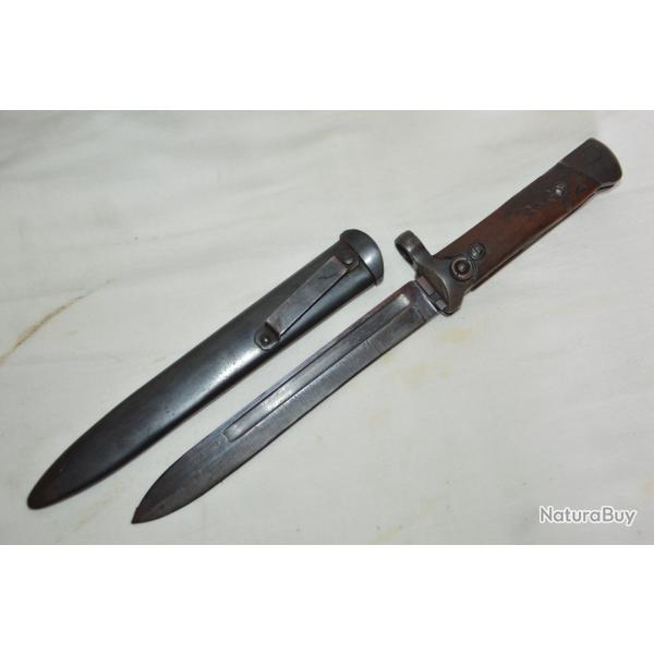 BAIONNETTE ITALIENNE MODELE 1938 FUSIL CARCANO 1891/38-GUERRE 1939/1945-MODELE A LAME PLIANTE