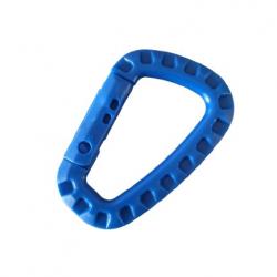 Mousqueton tactique Bleu x1