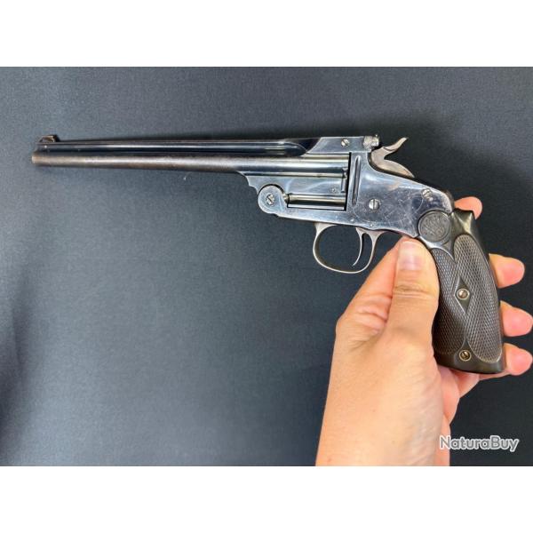 EXCEPTIONNEL SMITH &WESSON TOP BREAK 1 coup SINGLE ACTION FIRST MODLE 1891 Calibre 22LR