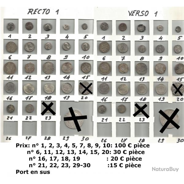 Monnaies argent de collection