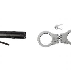 Pack de sécurité lampe shocker 10 millions & menottes
