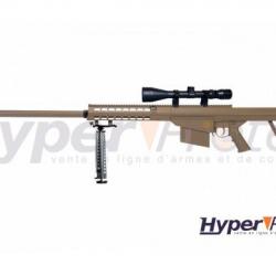 Pack Réplique airsoft fusil sniper G31C Barrett M82 toute équipée - Tan
