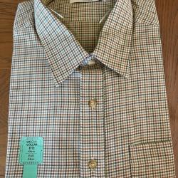 Chemise à petits carreaux avec manches longues
