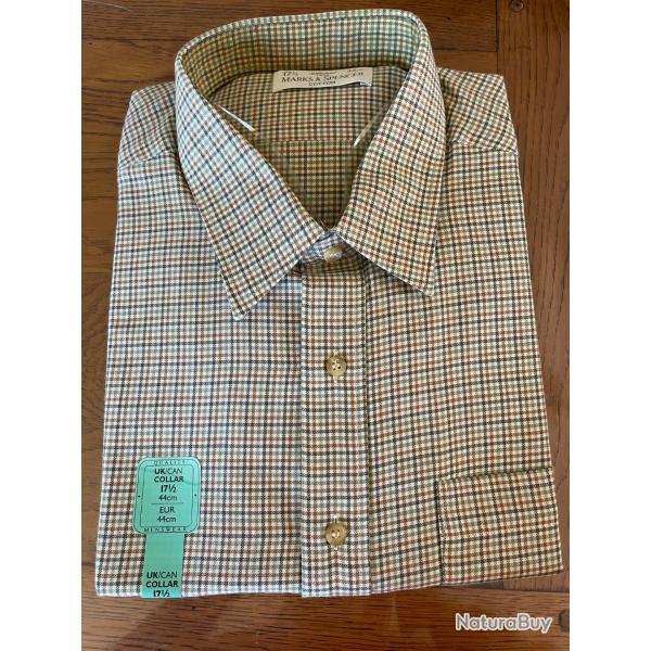 Chemise  petits carreaux avec manches longues