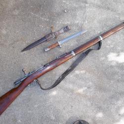 LOT Fusil MAUSER  71/84  calibre 11mm  (43 mauser) En superbe état !!!