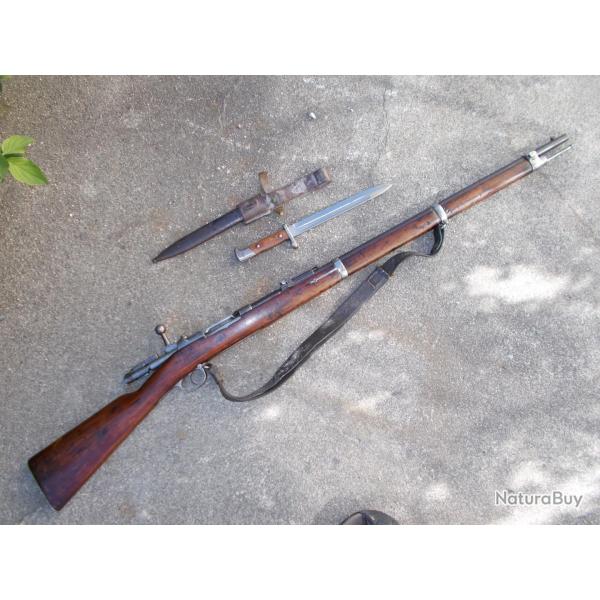 LOT Fusil MAUSER  71/84  calibre 11mm  (43 mauser) En superbe tat !!!