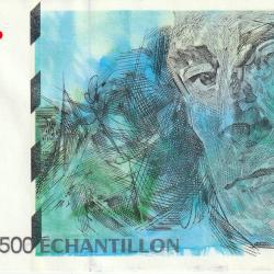 France BILLET SUPERBE BILLET ECHANTILLON 500 frs Curie