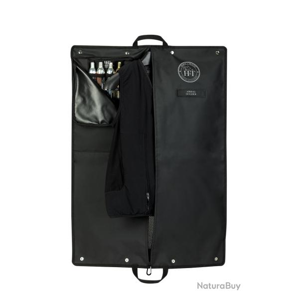 AIR BAG HOLDER - Housse tanche pour gilet airbag et capsules de C02 pour cavalier Noir / Logo Silve