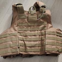 Porte plaque type CIRAS couleur TAN airsoft