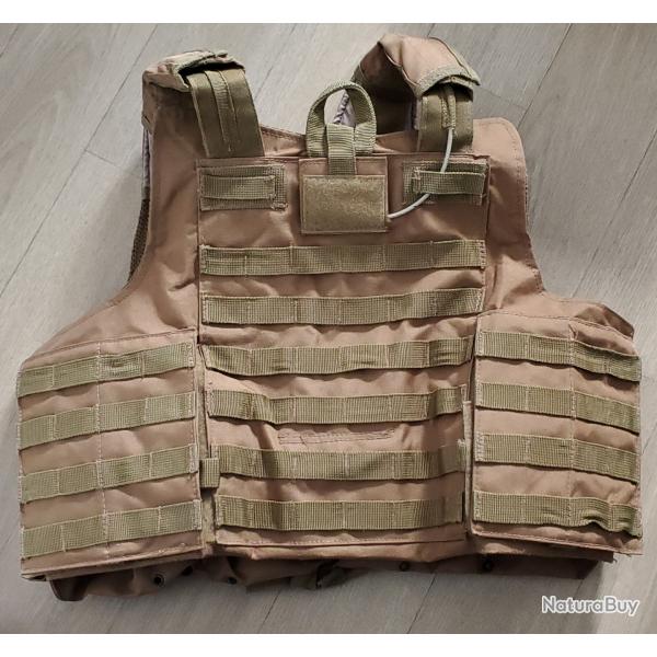 Porte plaque type CIRAS couleur TAN airsoft
