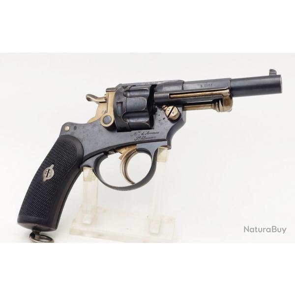 REVOLVER REGLEMENTAIRE OFFICIER CHAMELOT DELVIGNE MODELE MAS 1874 ST ETIENNE 1885 CALIBRE 11MM 73 - 