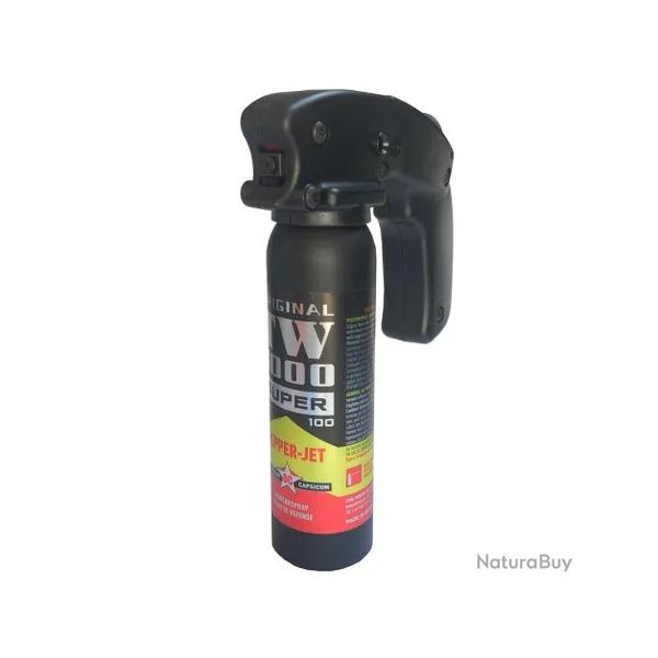 Spay de dfense au poivre TW1000 Super 100 Pepper Jet 100 ml x10 sprays - PROMOTION