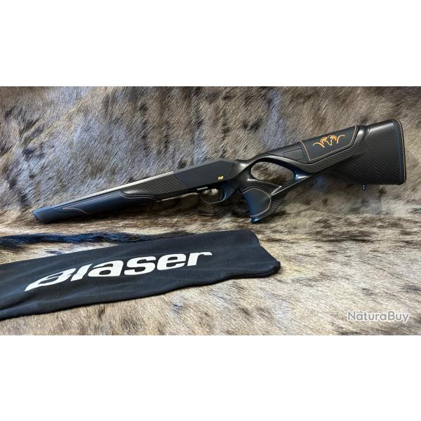 CARCASSE BLASER R8  ULTIMATE CARBON  / CUIR AVEC SURPIQURE ORANGE ET BUSC REGLABLE 80500941 (023190)