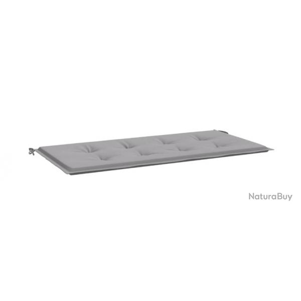 Coussin gris en tissu?Oxford 100x50x4?cm pour banc de jardin? confort & dco