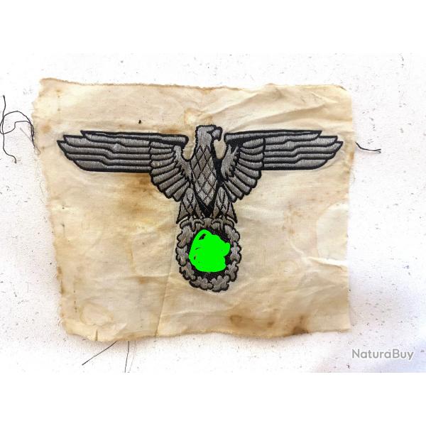 Ancien tissu avec Aigle Allemand de l'lite ww2 12cm
