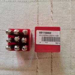 Jeu de Chiffres à frapper 2mm acier